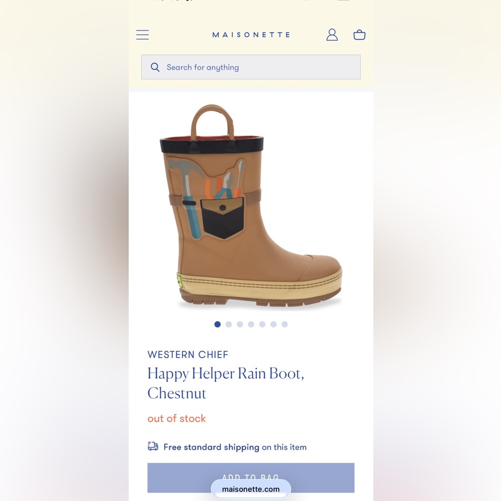 Western Chief Happy Helper Toddler Rain Boots - Picture 10 of 11